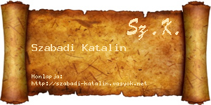 Szabadi Katalin névjegykártya